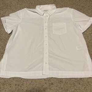 Madewell White Casual Button Down Shirt